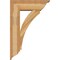 Ekena Millwork Thorton Traditional Rough Sawn Bracket w/ Offset Brace, Western Red Cedar, 8"W x 24"D x 36"H BKT0806X24X36THR01RWR - alternate 3